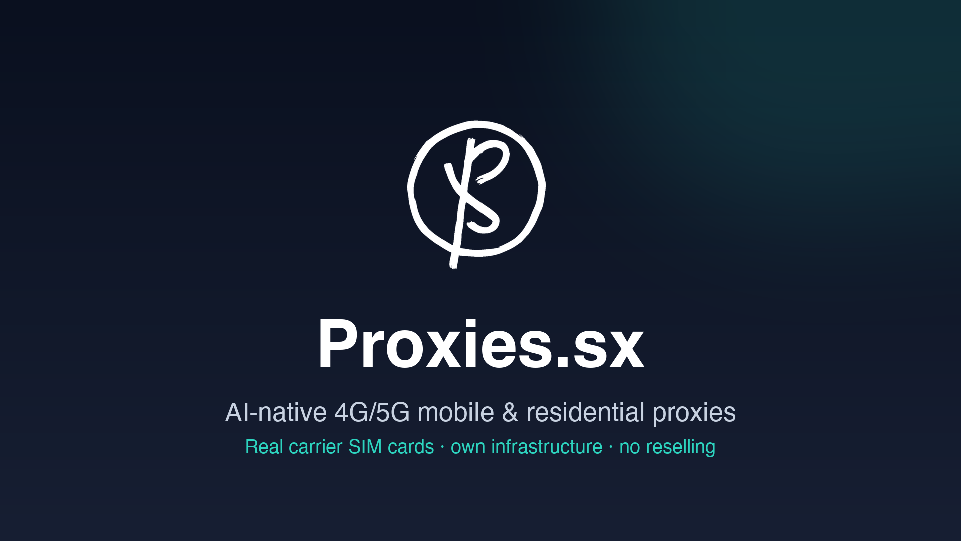 Proxies.sx — AI-native mobile and residential proxies